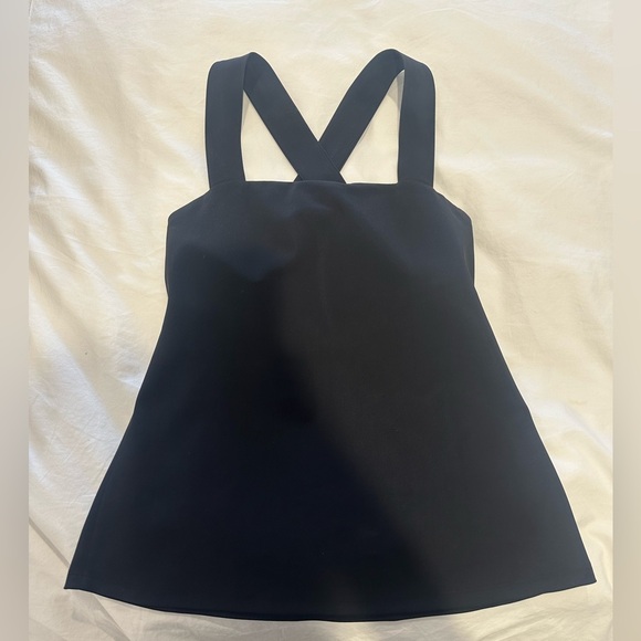 Theory Cross-back Square Neck Top - Picture 3 of 5